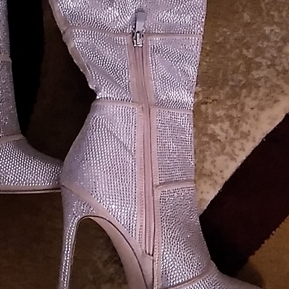 Sequin high heel boots - Picture 4 of 7